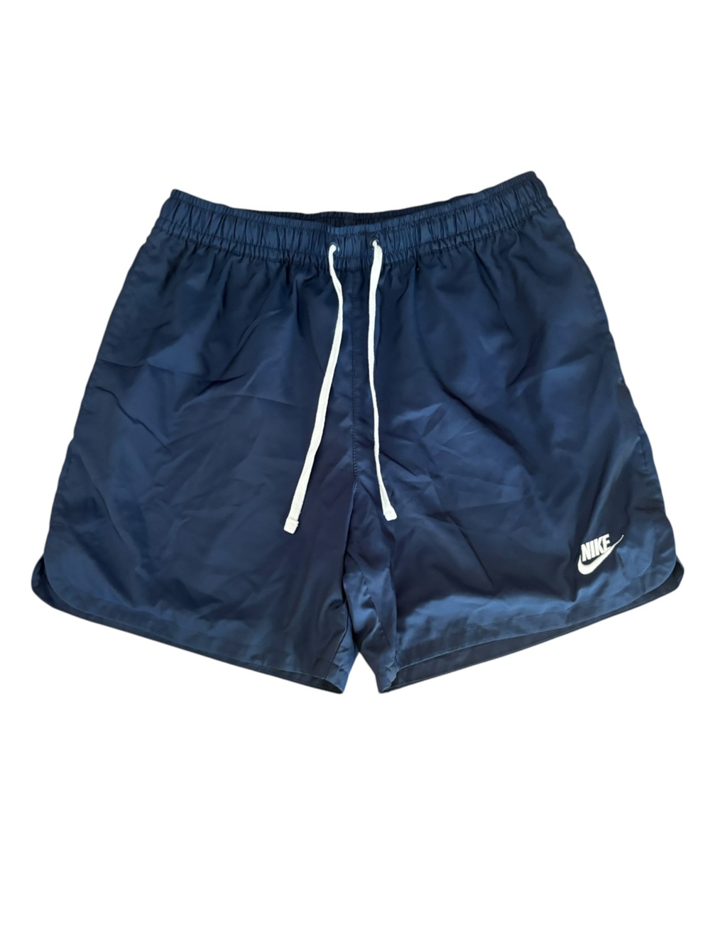 Nike Sportswear Essentials Navy Blue Woven Flow Shorts Mens Medium